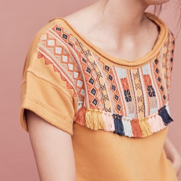 Anthropologie Chloe Oliver Valencia Top - Picture 9 of 10